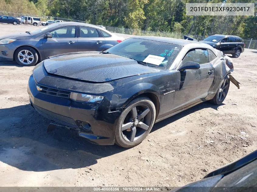 2015 Chevrolet Camaro 1Lt VIN: 2G1FD1E3XF9230417 Lot: 40605356