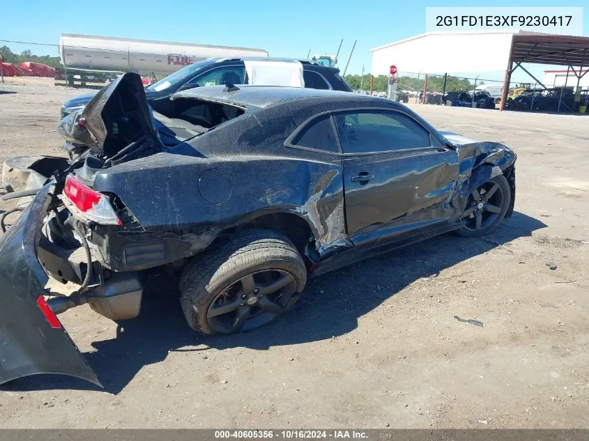 2015 Chevrolet Camaro 1Lt VIN: 2G1FD1E3XF9230417 Lot: 40605356