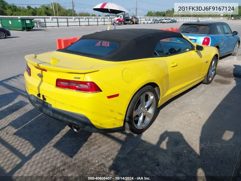 2015 Chevrolet Camaro 2Ss VIN: 2G1FK3DJ6F9167124 Lot: 40605407