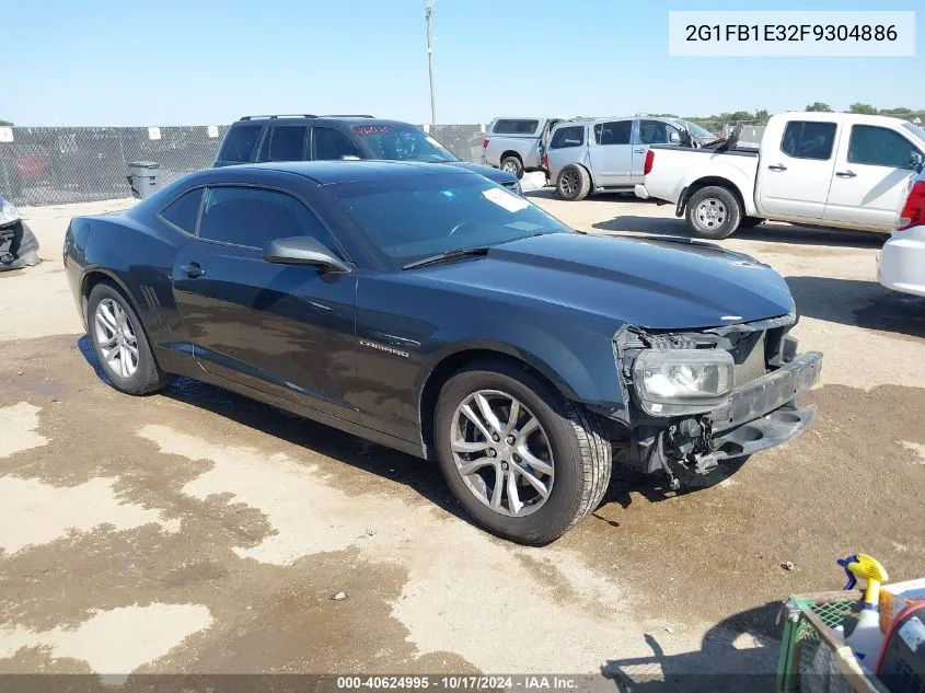 2015 Chevrolet Camaro 2Ls VIN: 2G1FB1E32F9304886 Lot: 40624995