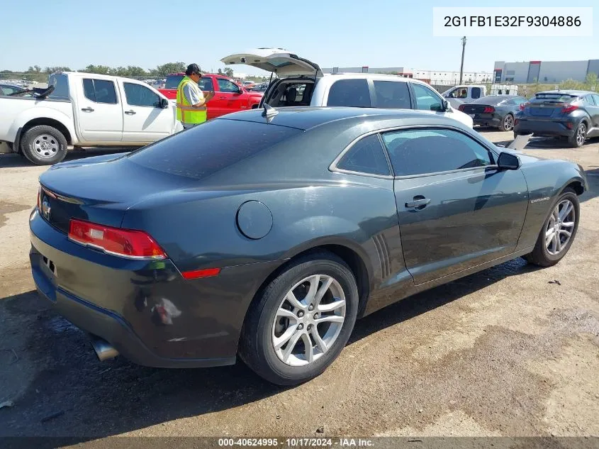 2015 Chevrolet Camaro 2Ls VIN: 2G1FB1E32F9304886 Lot: 40624995