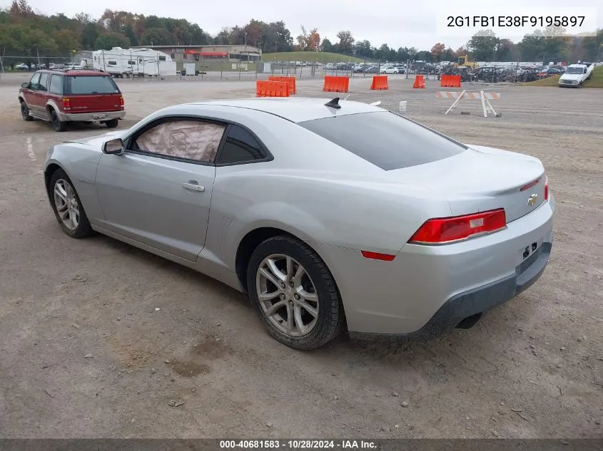 2015 Chevrolet Camaro 2Ls VIN: 2G1FB1E38F9195897 Lot: 40681583