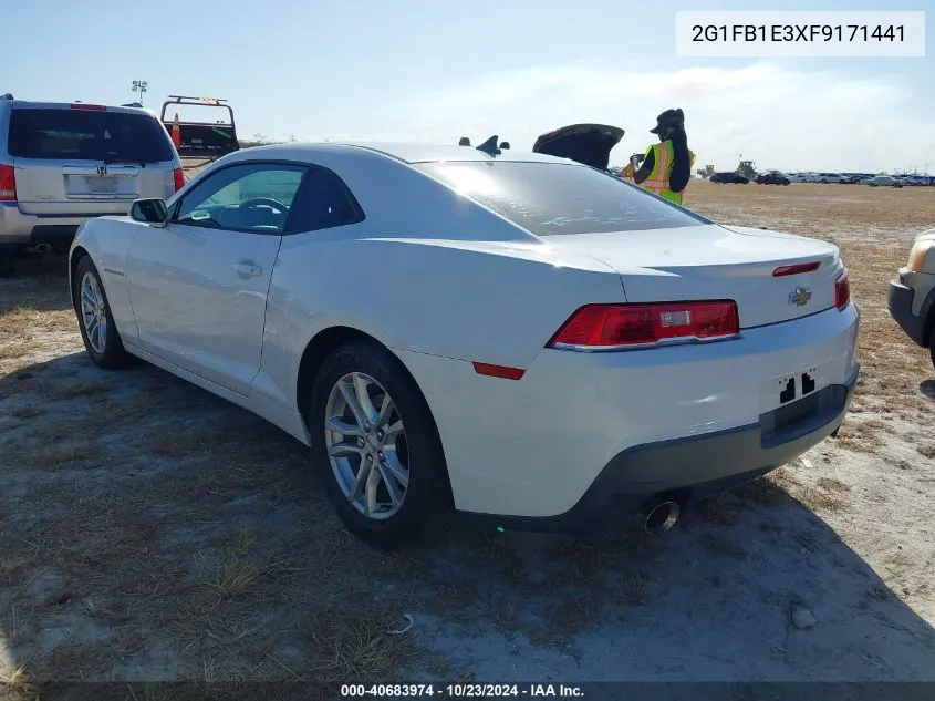 2015 Chevrolet Camaro 2Ls VIN: 2G1FB1E3XF9171441 Lot: 40683974