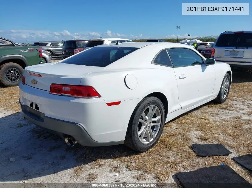 2015 Chevrolet Camaro 2Ls VIN: 2G1FB1E3XF9171441 Lot: 40683974