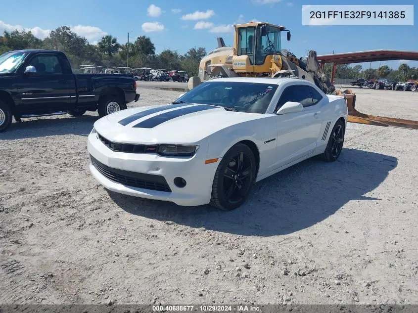 2015 Chevrolet Camaro 2Lt VIN: 2G1FF1E32F9141385 Lot: 40688677