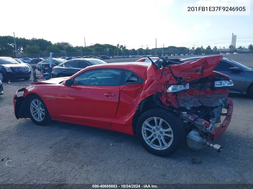 2015 Chevrolet Camaro 2Ls VIN: 2G1FB1E37F9246905 Lot: 40688883