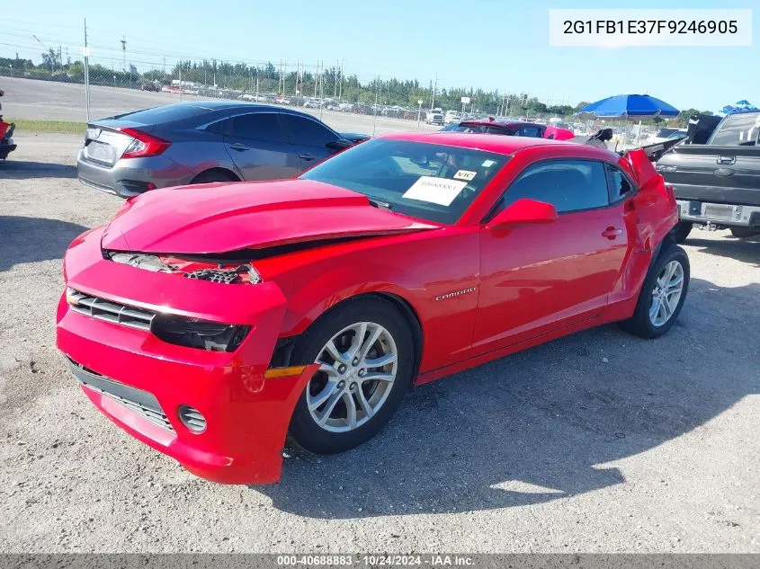 2015 Chevrolet Camaro 2Ls VIN: 2G1FB1E37F9246905 Lot: 40688883