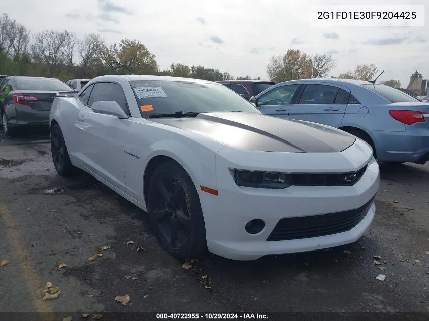 2015 Chevrolet Camaro 1Lt VIN: 2G1FD1E30F9204425 Lot: 40722955