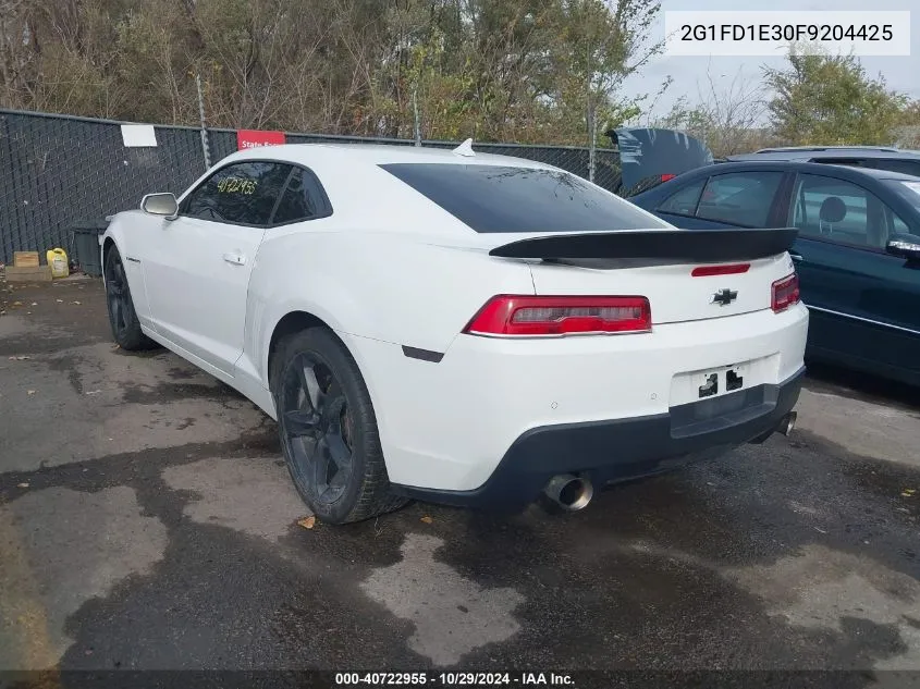 2015 Chevrolet Camaro 1Lt VIN: 2G1FD1E30F9204425 Lot: 40722955