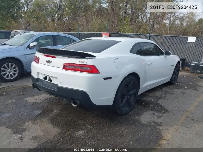 2015 Chevrolet Camaro 1Lt VIN: 2G1FD1E30F9204425 Lot: 40722955