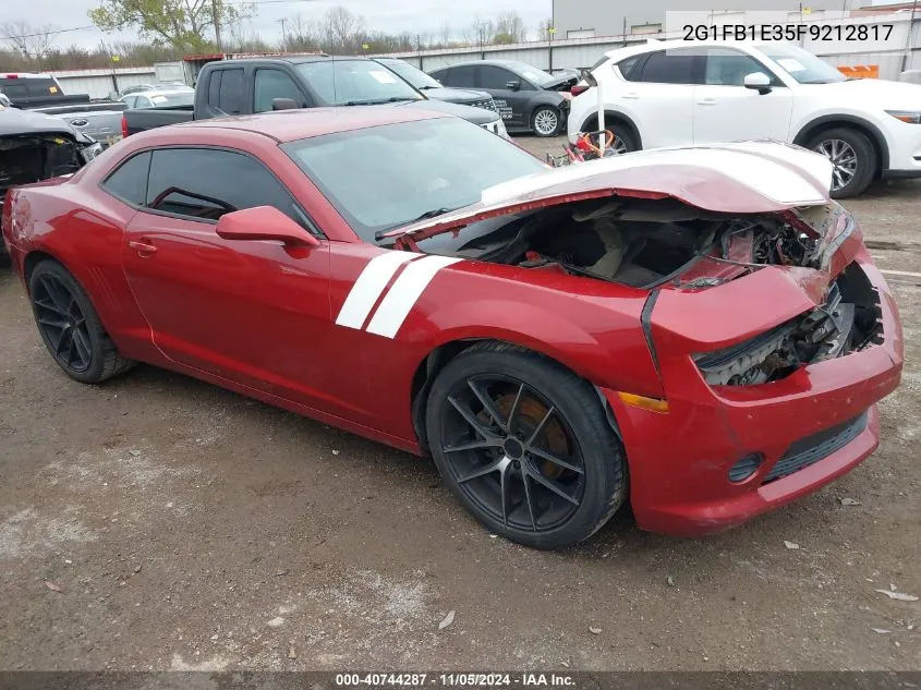 2015 Chevrolet Camaro 2Ls VIN: 2G1FB1E35F9212817 Lot: 40744287