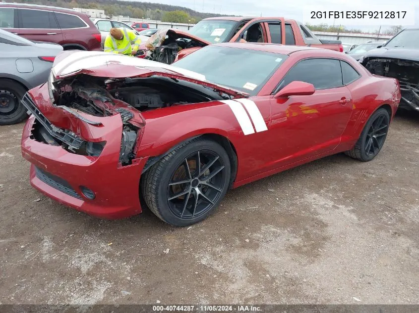 2015 Chevrolet Camaro 2Ls VIN: 2G1FB1E35F9212817 Lot: 40744287