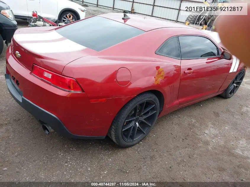 2015 Chevrolet Camaro 2Ls VIN: 2G1FB1E35F9212817 Lot: 40744287