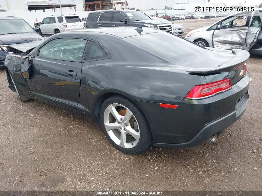 2015 Chevrolet Camaro 2Lt VIN: 2G1FF1E36F9164815 Lot: 40773871