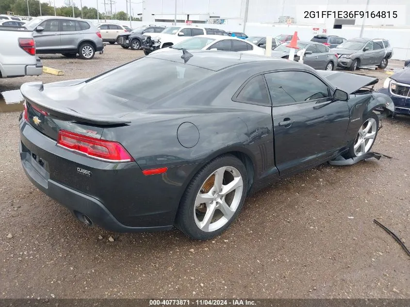 2015 Chevrolet Camaro 2Lt VIN: 2G1FF1E36F9164815 Lot: 40773871