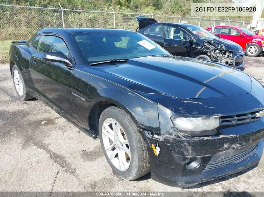 2015 Chevrolet Camaro 1Lt VIN: 2G1FD1E32F9106920 Lot: 40785850