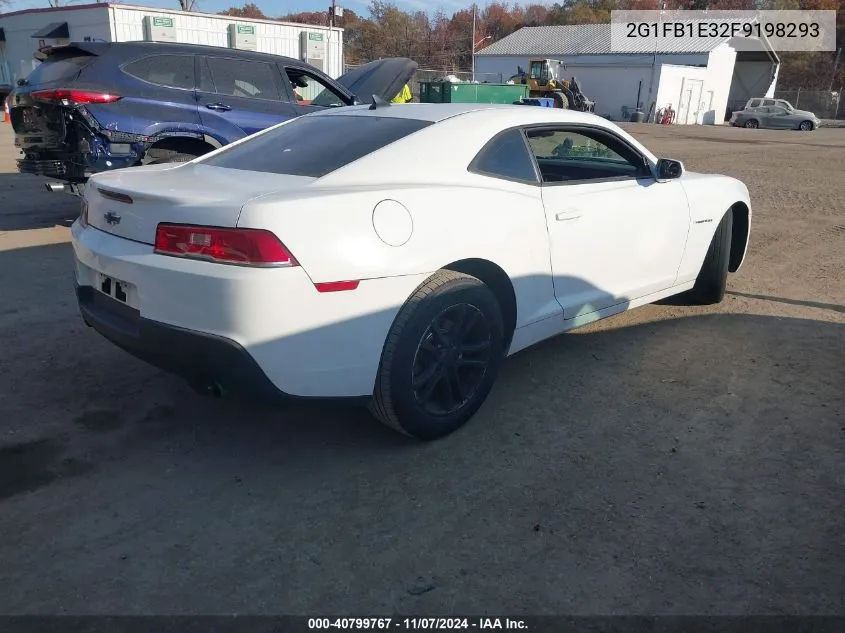 2015 Chevrolet Camaro 2Ls VIN: 2G1FB1E32F9198293 Lot: 40799767