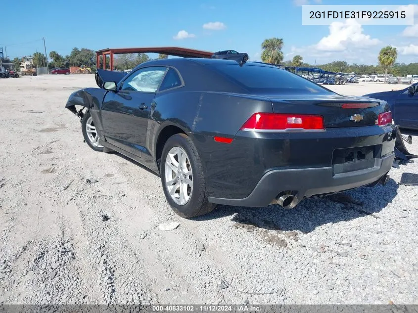 2G1FD1E31F9225915 2015 Chevrolet Camaro 1Lt