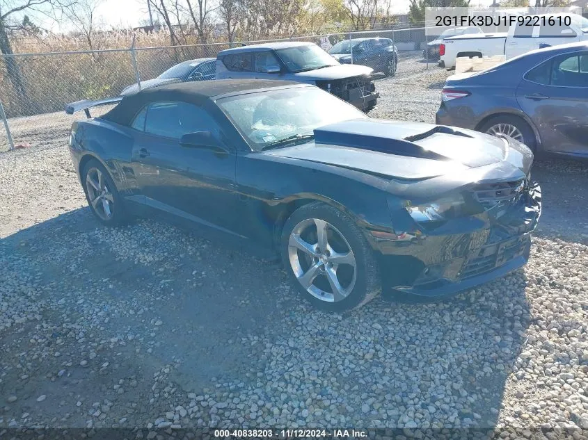 2G1FK3DJ1F9221610 2015 Chevrolet Camaro 2Ss