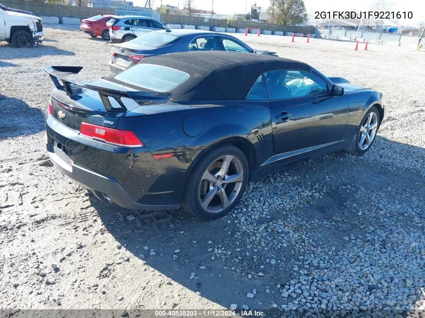 2G1FK3DJ1F9221610 2015 Chevrolet Camaro 2Ss