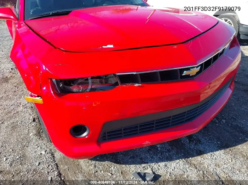 2015 Chevrolet Camaro 2Lt VIN: 2G1FF3D32F9179079 Lot: 40848106