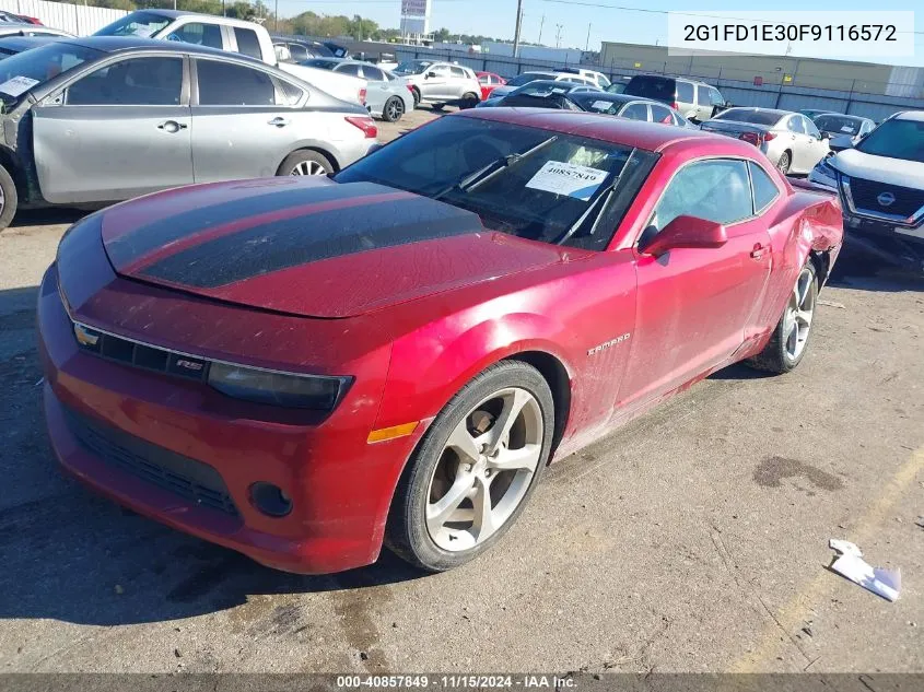 2015 Chevrolet Camaro 1Lt VIN: 2G1FD1E30F9116572 Lot: 40857849