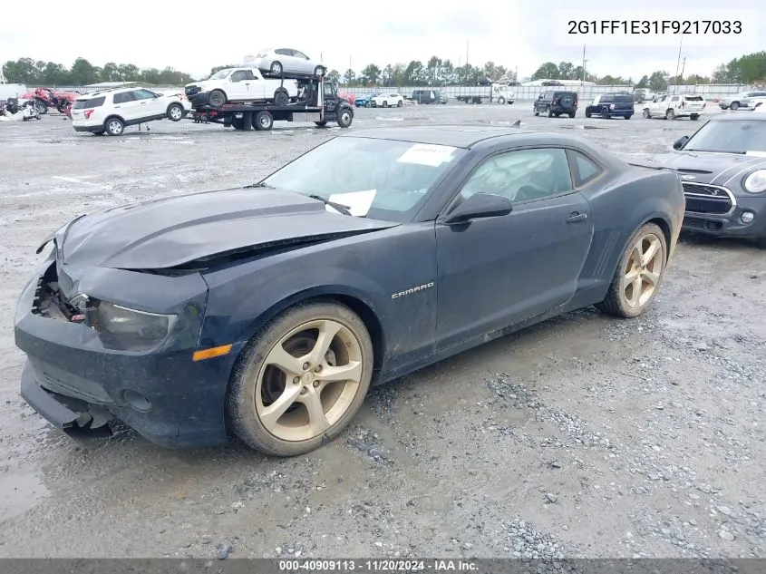 2015 Chevrolet Camaro 2Lt VIN: 2G1FF1E31F9217033 Lot: 40909113