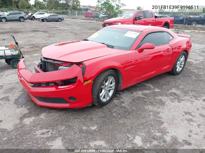 2015 Chevrolet Camaro 2Ls VIN: 2G1FB1E39F9196511 Lot: 40912696