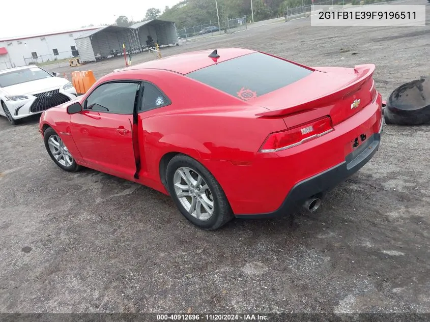 2015 Chevrolet Camaro 2Ls VIN: 2G1FB1E39F9196511 Lot: 40912696