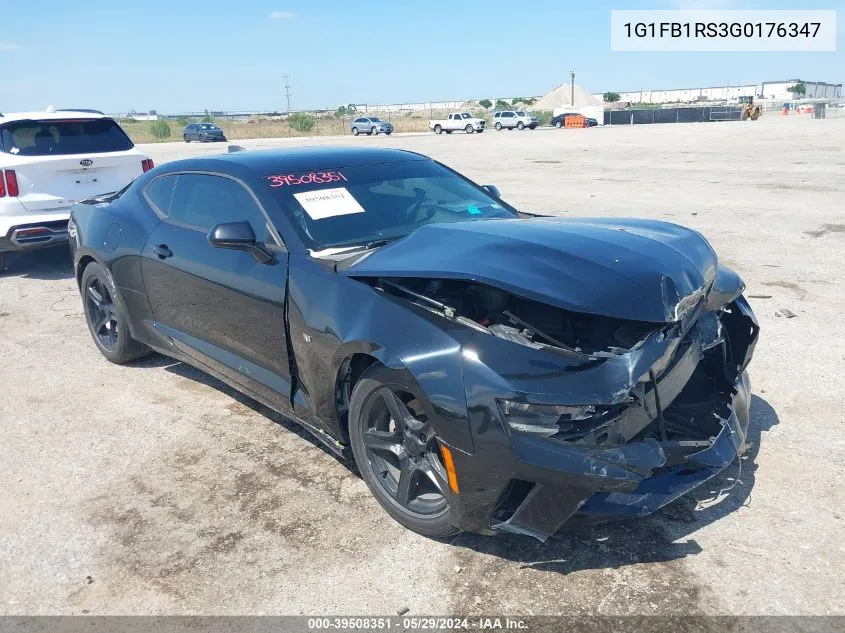 2016 Chevrolet Camaro 1Lt VIN: 1G1FB1RS3G0176347 Lot: 39508351