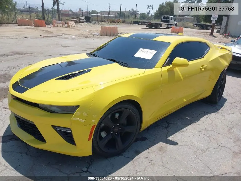 2016 Chevrolet Camaro 2Ss VIN: 1G1FH1R75G0137768 Lot: 39534020