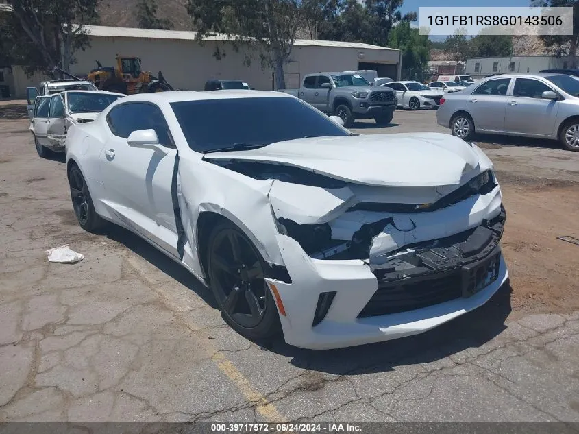 2016 Chevrolet Camaro 1Lt VIN: 1G1FB1RS8G0143506 Lot: 39717572