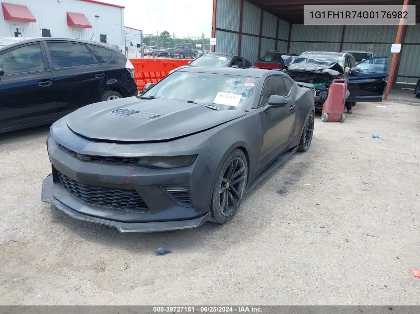 2016 Chevrolet Camaro 2Ss VIN: 1G1FH1R74G0176982 Lot: 39727151