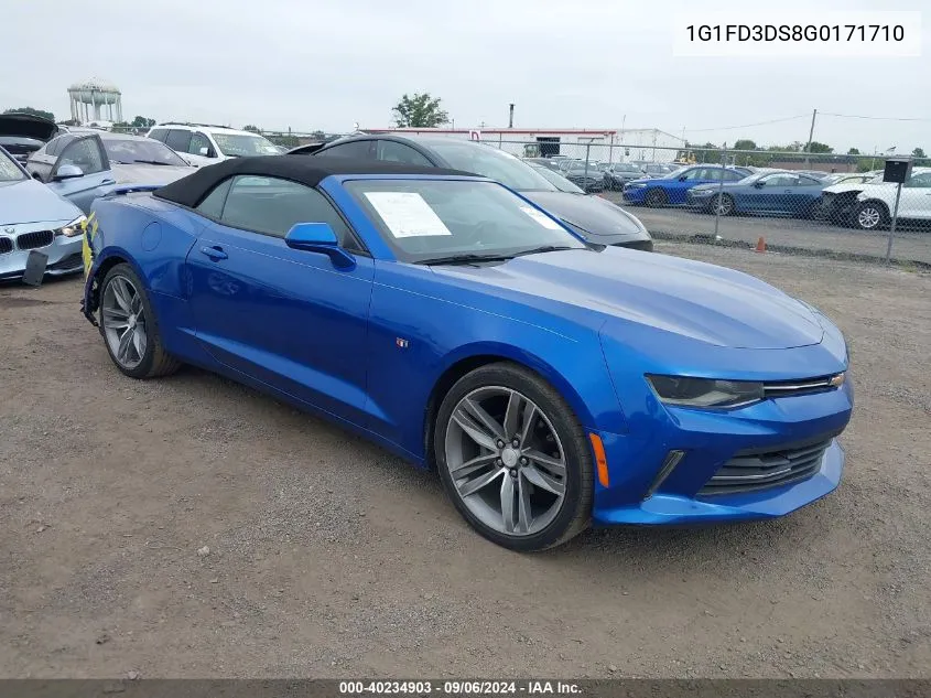 2016 Chevrolet Camaro 2Lt VIN: 1G1FD3DS8G0171710 Lot: 40234903