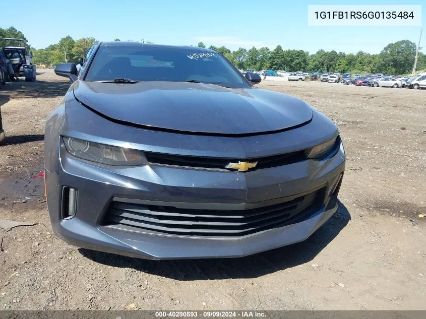 2016 Chevrolet Camaro 1Lt VIN: 1G1FB1RS6G0135484 Lot: 40290593