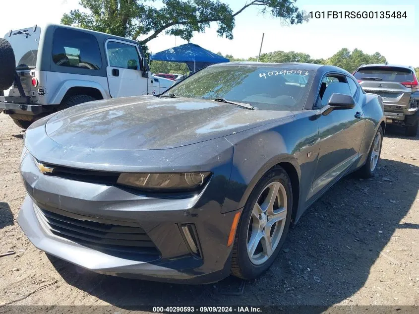 2016 Chevrolet Camaro 1Lt VIN: 1G1FB1RS6G0135484 Lot: 40290593