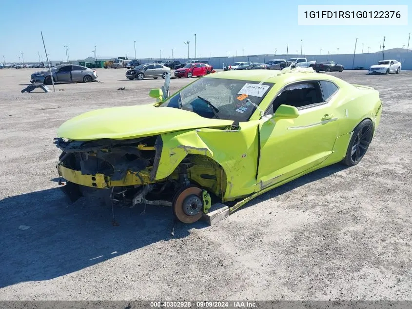 2016 Chevrolet Camaro 2Lt VIN: 1G1FD1RS1G0122376 Lot: 40716820