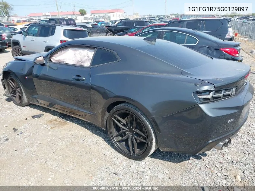 2016 Chevrolet Camaro Ss VIN: 1G1FG1R75G0129897 Lot: 40307410