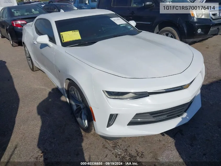 2016 Chevrolet Camaro 2Lt VIN: 1G1FC1RS7G0176414 Lot: 40336655