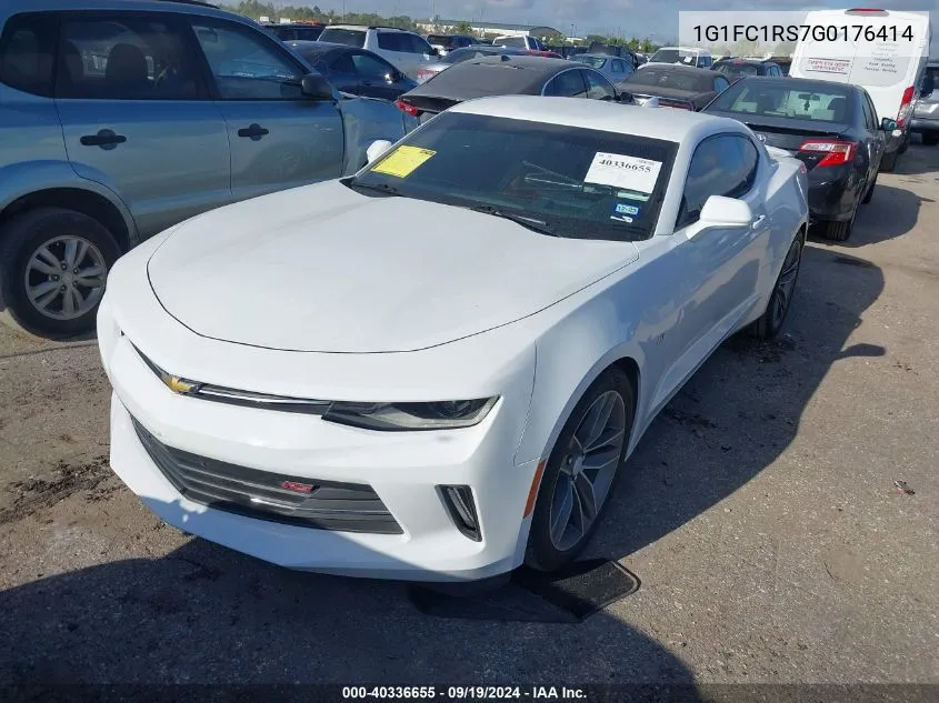 2016 Chevrolet Camaro 2Lt VIN: 1G1FC1RS7G0176414 Lot: 40336655