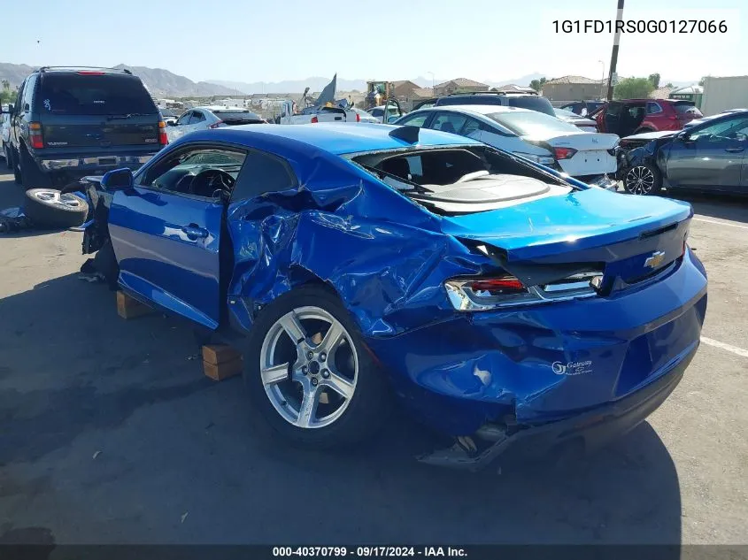 2016 Chevrolet Camaro 2Lt VIN: 1G1FD1RS0G0127066 Lot: 40370799