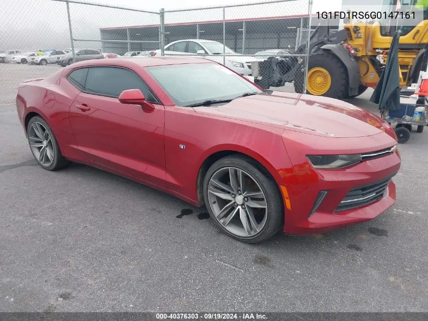 2016 Chevrolet Camaro 2Lt VIN: 1G1FD1RS6G0147161 Lot: 40376303