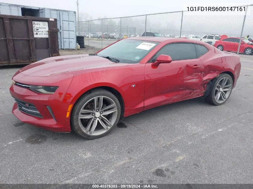 2016 Chevrolet Camaro 2Lt VIN: 1G1FD1RS6G0147161 Lot: 40376303