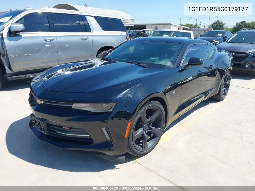 2016 Chevrolet Camaro 2Lt VIN: 1G1FD1RS5G0179177 Lot: 40406728