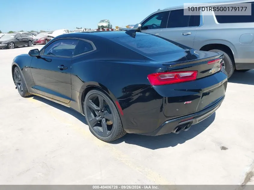 2016 Chevrolet Camaro 2Lt VIN: 1G1FD1RS5G0179177 Lot: 40406728