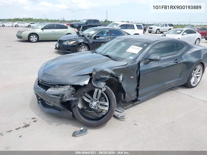 2016 Chevrolet Camaro 1Lt VIN: 1G1FB1RX9G0193889 Lot: 40441521