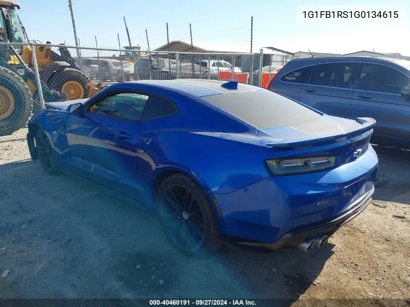 2016 Chevrolet Camaro 1Lt VIN: 1G1FB1RS1G0134615 Lot: 40460191