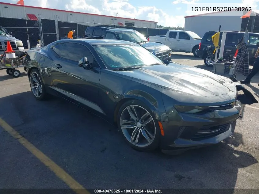 2016 Chevrolet Camaro 1Lt VIN: 1G1FB1RS7G0130262 Lot: 40475525