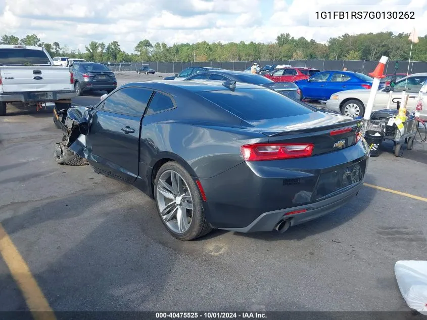 2016 Chevrolet Camaro 1Lt VIN: 1G1FB1RS7G0130262 Lot: 40475525