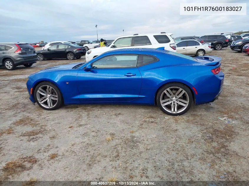 2016 Chevrolet Camaro 2Ss VIN: 1G1FH1R76G0183027 Lot: 40537209